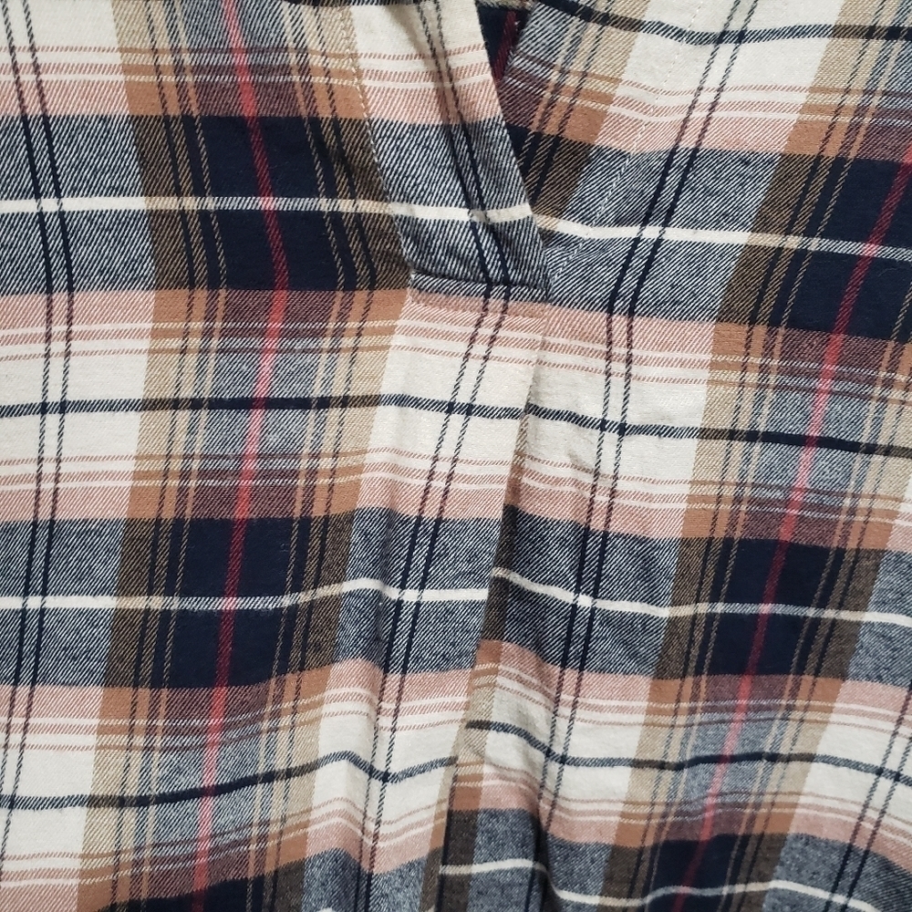 Uniqlo Flannel Plaid Skipper Collar Long Sleeve Flannel Size Small - Picture 5 of 9